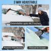 imageEcoNour 447quot 3 in 1 Snow Brush for SUV 360 Pivoting Extendable Long Snow Brush for Car Snow and Ice Scrapers for Windshield with Ergonomic Foam Grip for Car Truck SUV Winter Car Accessories447