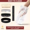 imageEcoNour 730 ml Sourdough Starter Kit  24oz Glass Sourdough Starter Jar with Thermometer Spatula Cloth Cover  DateMarked Feeding Band Ideal for Beginners  Bread Fermentation ampamp Baking Essential