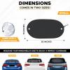 imageEcoNour Back Window Sun Shade for Car  Rear Window Shade with 99 Sun Protection from UV and Heat  Sun Shade for Car Window Baby Offers Complete Coverage for Rear Windshield  Medium 39quotx19quotSmall