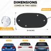 imageEcoNour Back Window Sun Shade for Car  Rear Window Shade with 99 Sun Protection from UV and Heat  Sun Shade for Car Window Baby Offers Complete Coverage for Rear Windshield  Medium 39quotx19quotMedium