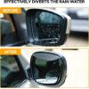 imageEcoNour Blind Spot Car Mirror 2 Pack  Wide Angle for 3x Larger View  Universal Car Rear View Mirror with Rain Guard  Side Blind Spot with Adjustable Stick for Cars SUVs and TrucksCircle With Visor