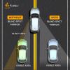 imageEcoNour Blind Spot Car Mirror 2 Pack  Wide Angle for 3x Larger View  Universal Car Rear View Mirror with Rain Guard  Side Blind Spot with Adjustable Stick for Cars SUVs and TrucksCircle