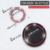imageEcoNour Bling Cup Holder Insert 2 Pack with Push Start Button Ring 1 Pack  275 Inch Silicone Coaster Pad and 15 Inch Ring with Elegant Crystal Rhinestone  Car Interior Accessories BlackBlackred