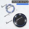 imageEcoNour Bling Cup Holder Insert 2 Pack with Push Start Button Ring 1 Pack  275 Inch Silicone Coaster Pad and 15 Inch Ring with Elegant Crystal Rhinestone  Car Interior Accessories BlackBlackblue