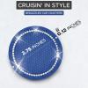 imageEcoNour Bling Cup Holder Insert 2 Pack with Push Start Button Ring 1 Pack  275 Inch Silicone Coaster Pad and 15 Inch Ring with Elegant Crystal Rhinestone  Car Interior Accessories BlackBlue