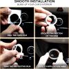 imageEcoNour Bling Cup Holder Insert 2 Pack with Push Start Button Ring 1 Pack  275 Inch Silicone Coaster Pad and 15 Inch Ring with Elegant Crystal Rhinestone  Car Interior Accessories BlackBlackwhite