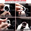 imageEcoNour Bling Cup Holder Insert 2 Pack with Push Start Button Ring 1 Pack  275 Inch Silicone Coaster Pad and 15 Inch Ring with Elegant Crystal Rhinestone  Car Interior Accessories BlackBlackred