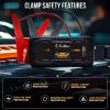 imageEcoNour Car Battery Jump Starter  Portable 2000A Battery Jumper Starter  Ideal for Up to 8L Gas ampamp 6L Diesel Engines  Car Starter with Torchlight and SOS  Compatible with Ford Benz ampamp ToyotaCS 15 2000 Amps