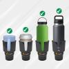 imageEcoNour Car Cup Holder Expander  Fits 3240 oz Hydro Flasks Yeti Nalgene ampamp Large Bottles up to 38quot  Universal Cup Adapter for Cars with 32quot Holders  Black