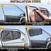 imageEcoNour Car Driver Front Window Sun Shade  Magnetic Window Curtain Protects from Harmful Sun Rays for Drivers  Side Window Screen Sunshade for Cars Prevents Sun Damage  Black 2Piece