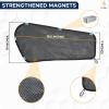 imageEcoNour Car Driver Front Window Sun Shade  Magnetic Window Curtain Protects from Harmful Sun Rays for Drivers  Side Window Screen Sunshade for Cars Prevents Sun Damage  Black 2Piece