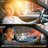 imageEcoNour Car Driver Front Window Sun Shade  Magnetic Window Curtain Protects from Harmful Sun Rays for Drivers  Side Window Screen Sunshade for Cars Prevents Sun Damage  Black 2Piece