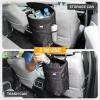 imageEcoNour Car Trash Can 25 Gallon with Lid ampamp Storage Pockets  Waterproof Hanging Garbage Bin with Removable Inner Bag  Automotive Accessories for SUVs Trucks ampamp More  Black