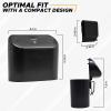 imageEcoNour Car Trash Can with Lid  75 Pcs Disposable Trash Bag  Portable Automotive Garbage Container Bin for Side Door and Back Seat  Compact Accessories for Vehicle Home ampamp Office  BlackBlack