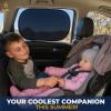 imageEcoNour Car Window Shade for Baby 4 Pack  Cling Sun Shade for SUV Van RV Bus ampamp Pickup Truck  Sun Protection for Car Side Window  Sun Blocker Shade for Baby  XLarge 25quot x 16quot