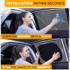 imageEcoNour Car Window Shade for Baby 4 Pack  Cling Sun Shade for SUV Van RV Bus ampamp Pickup Truck  Sun Protection for Car Side Window  Sun Blocker Shade for Baby  XLarge 25quot x 16quot