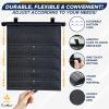 imageEcoNour Car Window Shades for Baby 2 Pack  Upgraded  Shades for Side Window  Comes with Enhanced Suction Cups ampamp Large Clips for Durability  Baby Car Accessories 15quot x 17quotBlack