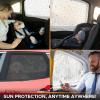imageEcoNour Car Window Shades for Baby 2 Pack  Upgraded  Shades for Side Window  Comes with Enhanced Suction Cups ampamp Large Clips for Durability  Baby Car Accessories 15quot x 17quotRear