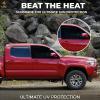 imageEcoNour Car Window Shades for Baby 2 Pack  Upgraded  Shades for Side Window  Comes with Enhanced Suction Cups ampamp Large Clips for Durability  Baby Car Accessories 15quot x 17quotFront