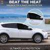 imageEcoNour Car Window Shades for Baby 2 Pack  Upgraded  Shades for Side Window  Comes with Enhanced Suction Cups ampamp Large Clips for Durability  Baby Car Accessories 15quot x 17quotFront