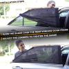 imageEcoNour Car Window Shades for Baby 2 Pack  Upgraded  Shades for Side Window  Comes with Enhanced Suction Cups ampamp Large Clips for Durability  Baby Car Accessories 15quot x 17quotRear