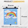 imageEcoNour Car Window Shades for Baby 2 Pack  Upgraded  Shades for Side Window  Comes with Enhanced Suction Cups ampamp Large Clips for Durability  Baby Car Accessories 18quot x 20quotSparkling Unicorns
