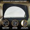 imageEcoNour Car Window Shades for Baby 2 Pack  Upgraded  Shades for Side Window  Comes with Enhanced Suction Cups ampamp Large Clips for Durability  Baby Car Accessories 15quot x 17quotRear