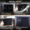 imageEcoNour Car Window Shades for Baby 2 Pack  Upgraded  Shades for Side Window  Comes with Enhanced Suction Cups ampamp Large Clips for Durability  Baby Car Accessories 15quot x 17quotRear