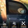 imageEcoNour Car Window Shades for Baby 2 Pack  Upgraded  Shades for Side Window  Comes with Enhanced Suction Cups ampamp Large Clips for Durability  Baby Car Accessories 15quot x 17quotFront