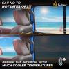 imageEcoNour Car Window Shades for Baby 2 Pack  Upgraded  Shades for Side Window  Comes with Enhanced Suction Cups ampamp Large Clips for Durability  Baby Car Accessories 15quot x 17quotRear