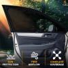 imageEcoNour Car Window Shades for Baby 2 Pack  Upgraded  Shades for Side Window  Comes with Enhanced Suction Cups ampamp Large Clips for Durability  Baby Car Accessories 15quot x 17quotFront