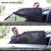 imageEcoNour Car Window Shades for Baby 2 Pack  Upgraded  Shades for Side Window  Comes with Enhanced Suction Cups ampamp Large Clips for Durability  Baby Car Accessories 15quot x 17quotRear