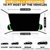 imageEcoNour Car Windshield Cover for Ice and Snow Windshield Snow Cover with Side Mirrors Cover for Snow Ice UV Fits Most Cars Trucks Vans SUVs Black