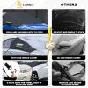 imageEcoNour Car Windshield Cover for Ice and Snow Windshield Snow Cover with Side Mirrors Cover for Snow Ice UV Fits Most Cars Trucks Vans SUVs Black