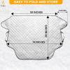 imageEcoNour Car Windshield Snow Cover  Ice Windshield Cover with 4 Layers Thickness Snow Protection Cover Easy to Use Universal Fit for CarsSUVSedanHatchback  MediumXLarge