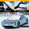 imageEcoNour Car Windshield Snow Cover  Ice Windshield Cover with 4 Layers Thickness Snow Protection Cover Easy to Use Universal Fit for CarsSUVSedanHatchback  MediumMedium