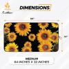 imageEcoNour Car Windshield Sun Shade 2 Pack Reflector Sunshade car Window Shades Car Reflective Sun Blocker Fits Small Sedans Mini SUVs ampamp Hatchbacks Medium 64 in x32 inSunflower