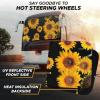 imageEcoNour Car Windshield Sun Shade 2 Pack Reflector Sunshade car Window Shades Car Reflective Sun Blocker Fits Small Sedans Mini SUVs ampamp Hatchbacks Medium 64 in x32 inSunflower