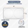 imageEcoNour Car Windshield Sun Shade 2 Pack Reflector Sunshade car Window Shades Car Reflective Sun Blocker Fits Small Sedans Mini SUVs ampamp Hatchbacks Medium 64 in x32 inBlack  Silver