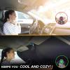 imageEcoNour Car Windshield Sun Shade 2 Pack Reflector Sunshade car Window Shades Car Reflective Sun Blocker Fits Small Sedans Mini SUVs ampamp Hatchbacks Medium 64 in x32 inSunflower