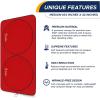 imageEcoNour Car Windshield Sun Shade 2 Pack Reflector Sunshade car Window Shades Car Reflective Sun Blocker Fits Small Sedans Mini SUVs ampamp Hatchbacks Medium 64 in x32 inRed