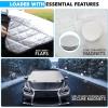 imageEcoNour Car Windshield Winter Cover for Ice and Snow  PEVA Fabric FourLayered Frost Cover with Magnetic Edges Thickened Snow Cover  Fits Most Cars SUVsCRV Van Sedan  Medium 62 x 48 inches