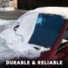 imageEcoNour Car Windshield Winter Cover for Ice and Snow  PEVA Fabric FourLayered Frost Cover with Magnetic Edges Thickened Snow Cover  Fits Most Cars SUVsCRV Van Sedan  Medium 62 x 48 inches