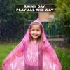 imageEcoNour Disposable Kids Rain Poncho  Clear ampamp Emergency Rain Ponchos for Kids  Portable Ponchos with Hooded JacketMulticolor Pack of 6