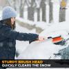 imageEcoNour Extendable Snow Brush ampamp Ice Scraper for Car Windshield  26quot Car Snow Brush with Ice Scraper  Extendable Snow Remover for Cars ampamp SUVs  Snow Scraper for Car Windshield and Windows