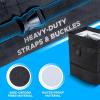 imageEcoNour Foldable Car Trash Bag Hanging Garbage Bag and Waterproof Trash Can for Car Leakproof Trash Can SUV and Truck Seat Backs Home Office  Holds 25 Gallons BlackMedium