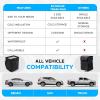 imageEcoNour Foldable Car Trash Bag Hanging Garbage Bag and Waterproof Trash Can for Car Leakproof Trash Can SUV and Truck Seat Backs Home Office  Holds 25 Gallons BlackMedium
