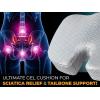 imageEcoNour Gel Seat Cushion for Tailbone Pain Relief  Computer Chair Cushion for Back Pain  Office Chair Gel Cushion for Coccyx  Ergonomic AntiSlip Cushion for Sciatica ampamp Lower Back Pain GrayGrey