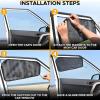 imageEcoNour Magnetic Car Sun Shade Side Window 2 Pack  Rear Window Sun Shade Blocks Harmful UV Rays  Ensures Privacy Protection  Baby Travel Accessories  Magnetic Curtain for Baby and KidsBlack