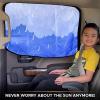 imageEcoNour Magnetic Side Window Sunshade 4 Pack  Car Window Shades for Baby Blocks Direct Sunlight Keeps Car Cool  BlueBlue Rear Window